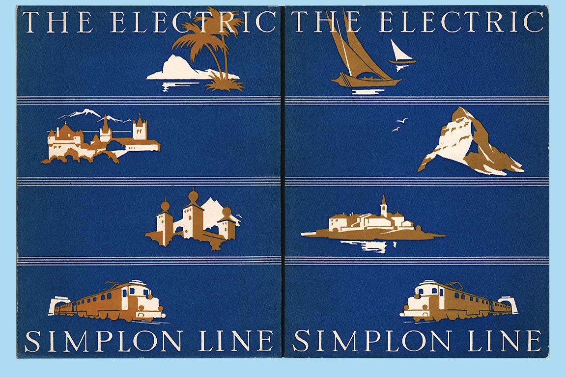 Boekje The Electric Simplon Line, 1927 | Collectie Arjan den Boer
