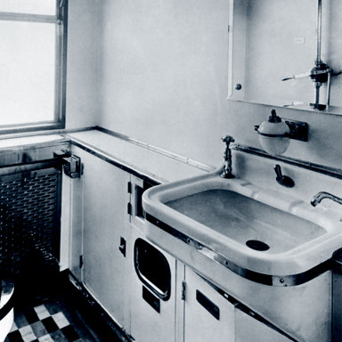 Was-en toiletruimte, ca. 1930 | Interfoto