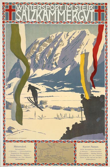 Affiche Salzkammergut, ca. 1910 | Otto Barth (coll. Albertina, Wenen)