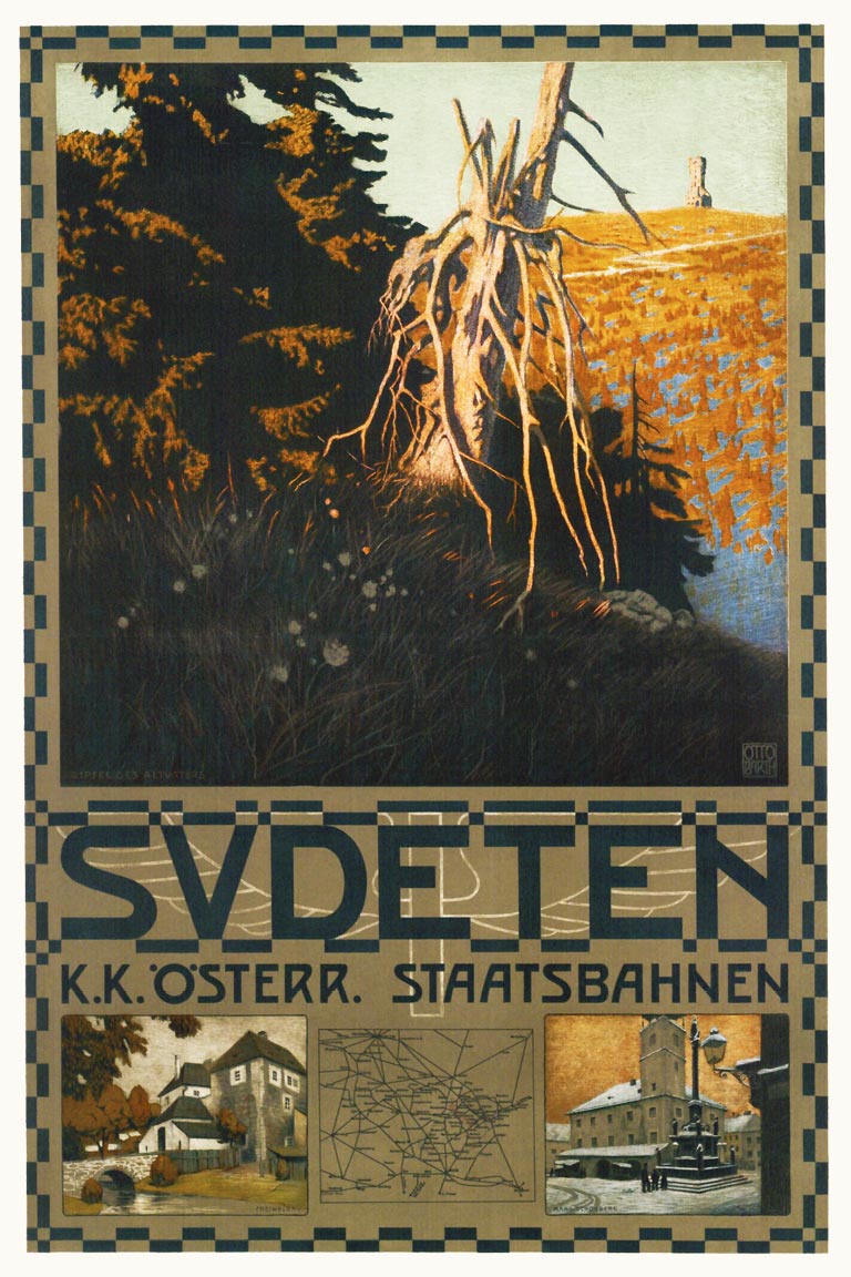 Affiche Sudeten, ca. 1910 | Otto Barth (coll. Albertina, Wenen)