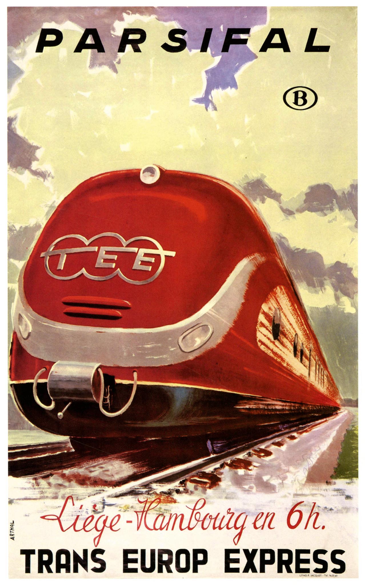 TEE Design, railcars on Trans Europ Express posters | retours
