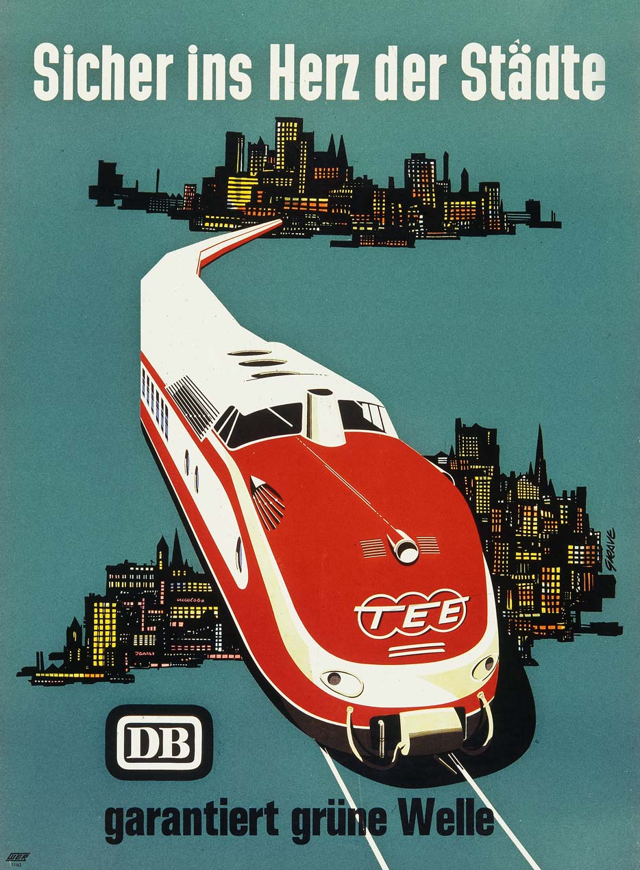 buis fluiten Slijm TEE Design, railcars on Trans Europ Express posters | retours