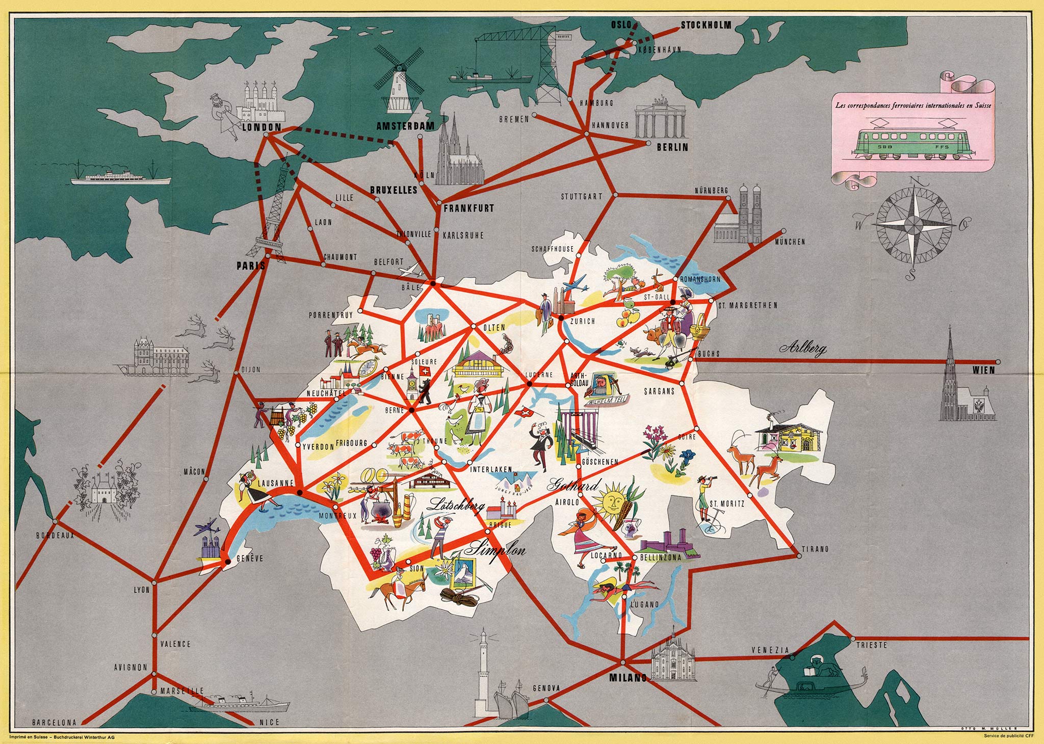 SBB Rail Map