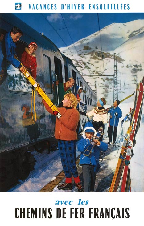 Winter railway posters | retours